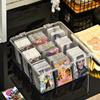 New Card Storage Box Star Card Transparent Large Capacity Portable Game King Card Separable with Cover Sorting Sundries Box