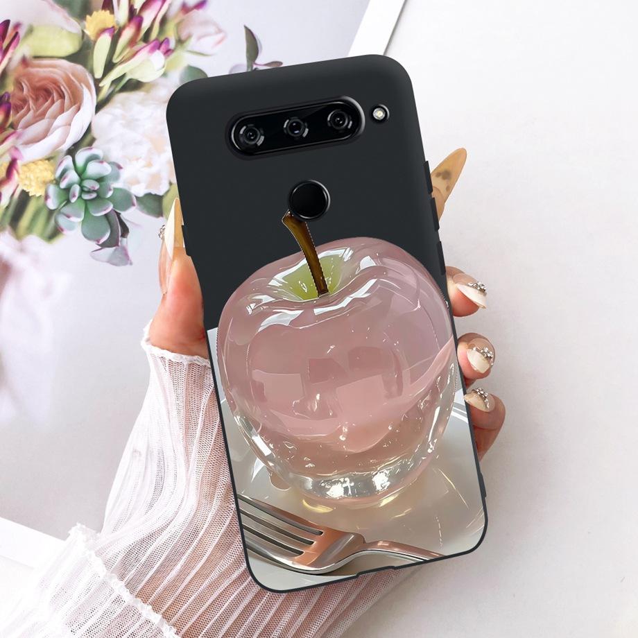 For LG V40 V50s V35 ThinQ LG V8X ThinQ V30 2017 Phone Case Soft TPU Bumper Back Cover Cool Cartoon Luxury Butterfly Flower Funda