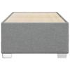 Bed Frame without Mattress Light Grey 80 x 200 cm Fabric