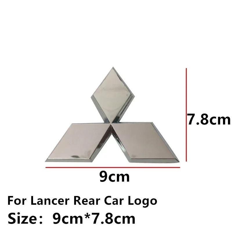 ABS Car Rear Trunk Badge Front Grille Emblem Decals Sticker for Mitsubishi Lancer Pajero V3 Exterior Accessoreies WJ0