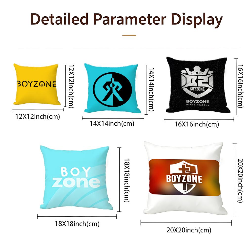 Pop Boyzone Cushion Cover Cushion Cover Set 4Pcs 50X50 45X45 40X40 Pillowcase Decorative Sofa Home Decor