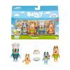 Bluey Игровой набор из 4 фигурок Шеф-повара Паволовой, Фигурки для малышей и набор игрушек с аксессуарами шеф-повара, Подвижные, для детей от 3 до 5 лет