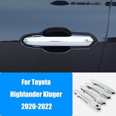 Накладки на боковые дверные ручки, молдинги, наклейки для Toyota Highlander Kluger-2022, ABS, Стайлинг автомобиля