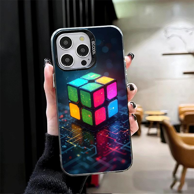 Rubik Cube Formula Spoofs Math Shockproof Phone Case for iPhone 18 17 Air 16 16E 15 Pro Max 14 Plus 13 Mini 12 Back Cover Anti Fall