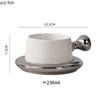 230 мл керамическая кружка с блюдом послеобеденный чай кружка для кофе молочная кружка для воды чайные чашки чашки для кока-колы домашний чайный сервиз бытовая техника