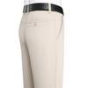 Summer Middle-aged and Elderly Men's Thin Cotton Casual Trousers Men Straight Loose Trousers High-waisted Dad Trousers Father Men's Trousers