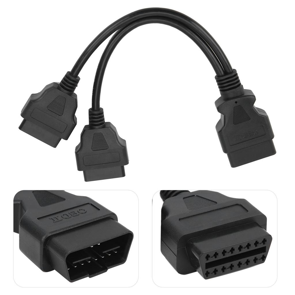 16?Контакт OBD2 кабеля 1?к?2 удлинителя, адаптер автомобильного диагностического разъема, длина удлинителя 11,8 дюйма