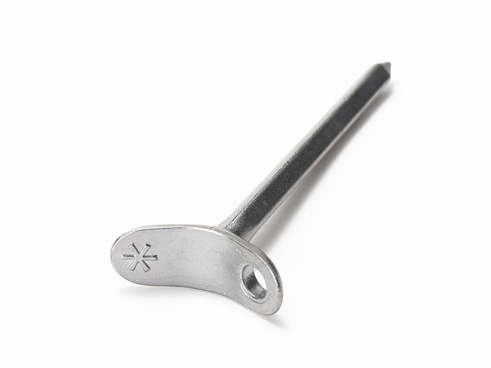 Snow Peak Aluminum Finger Pegs, Set of 10, R-130, for Tents, Camping, and Outdoors