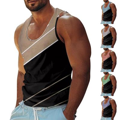 Мужская летняя пляжная майка для серфинга, повседневная дышащая майка без рукавов, свободная майка с принтом