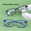 Comfortable Full-Rim Silicone Children's Eyeglass Frames with Anti-Blue Light Lenses
