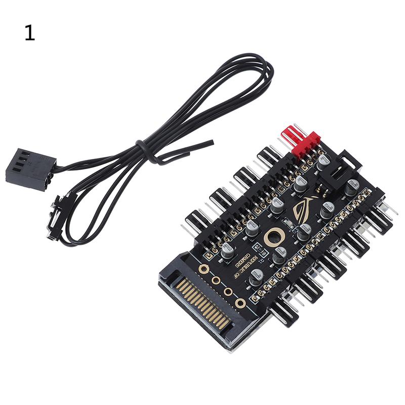 ШИМ-концентратор вентилятора 10, охладитель Sata Molex, охлаждающий вентилятор, разветвитель, адаптер контроллера скорости