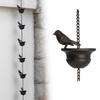 Mobile Birds Rainwater Chain Metal Drainage Chain Fashion Rain Chain  for Outdoor Decor