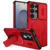Armor Slide Camera Lens Case For Samsung Galaxy S26 S25 S24 S23 S22 Ultra Plus Magnetic Car Mount Foldable Kickstand Cover