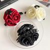Korean Style Flower Hair Claw Flower Large Size Hair Claw Creative Red Rose Hair Clip  Travel