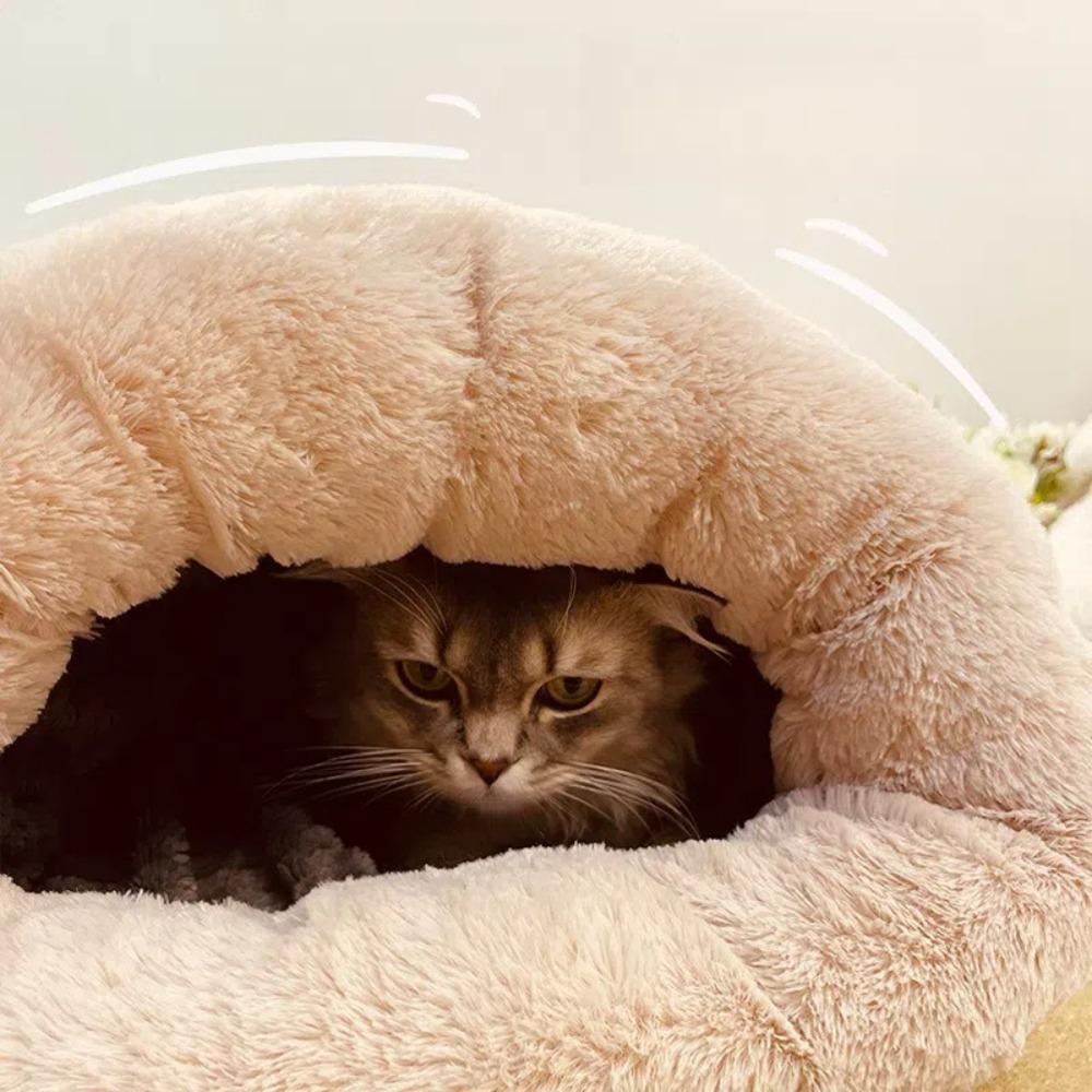 Comfortable Cat Sleeping Bag Soft Warm Closed Pet House New Tunnel Cat Nest for Puppy Kitten