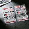 ДЛЯ TOYOTA TRO GR Прочная Водонепроницаемая Светоотражающая Декоративная Наклейка Защита от Царапин Для Мотоцикла Автомобиля Шлема Холодильника Аксессуары