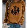 2025 Autumn & Winter Women's New Casual Crew Neck Long Sleeve Top 3D Retro Pattern