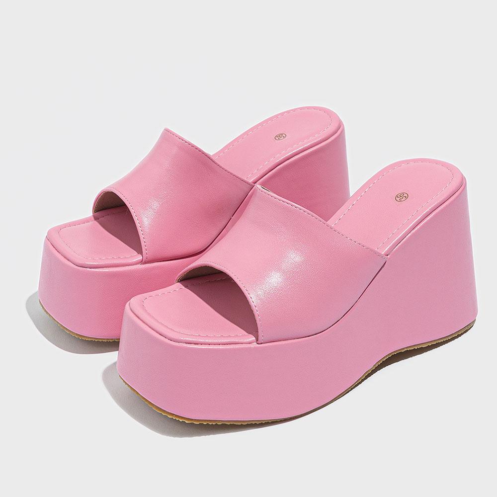 Y2K панк-платформа сандалии мюли для женщин летние танкетки готические сандалии шлепанцы женская обувь удобная