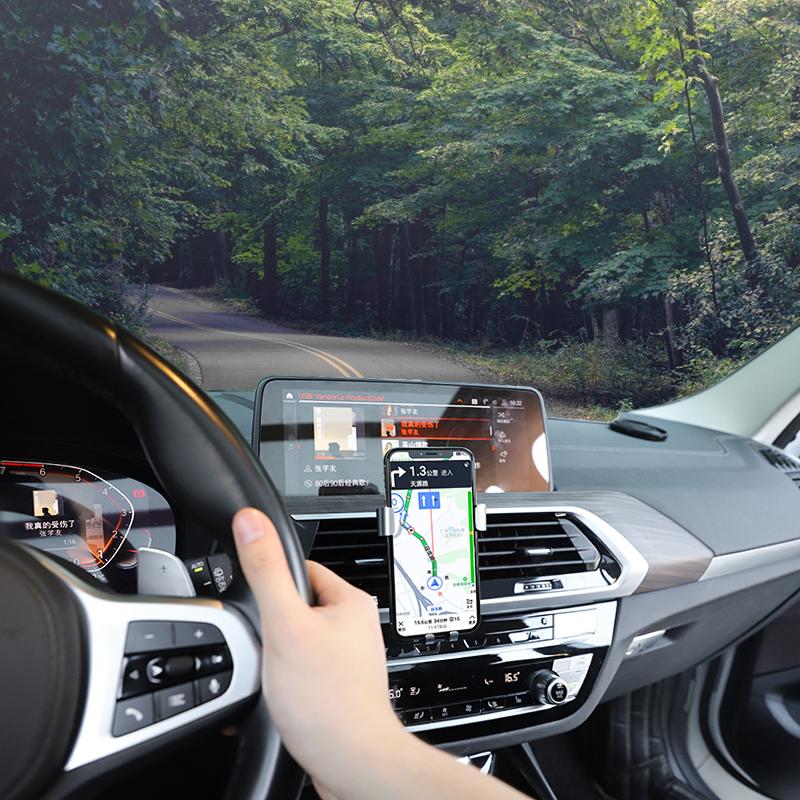 ABS Car Phone Holder 360 Rotation Gravity Auto Grip Bracket For Mitsubishi Lancer Ralliart ASX Mirage Pajero Xpander Attrage