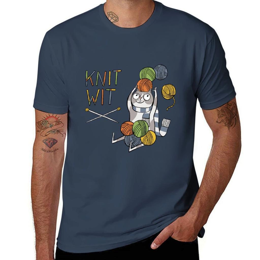 Knit Wit Cat Tshirt Plus Size Short Sleeve Tshirt