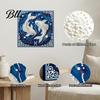 Faux Pearl Painting Crafts DIY Kit, 12 Zodiac Signs Rhinestone Art Set for Kit Adults Beginners, Handmade Wooden Frame Fake Wall Decoration