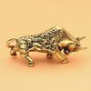 Китайский зодиакальный орнамент, гладкий латунный брелок, подвеска, ювелирное изделие, сделай сам, украшение для сумки, амулет, приносящий удачу и процветание, настольная фигурка животного