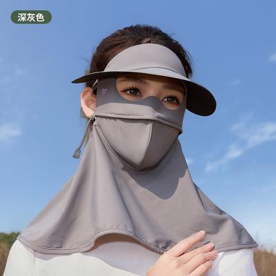 Солнцезащитная маска для лица Banxia в том же стиле для женщин, маска-фаскини для защиты лица от УФ-излучения, солнцезащитный козырек, защита шеи для езды на велосипеде, встроенная шляпа