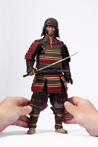 POPTOYS 1/6 Scale Figure: Ashigaru Trio, Part 1: Rikiashigaru EX044 Ashigaru, Iron Rust Saika Hachikabuto, Samurai