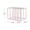 5 Slot Magazine Holder Rack, Square File Holder, Newspaper ,Office Organizer
