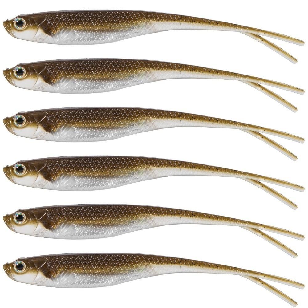 5pcs Pack Soft Silicone Lures 3.9g Weight Artificial Fishing Bait  For Bass Fishing