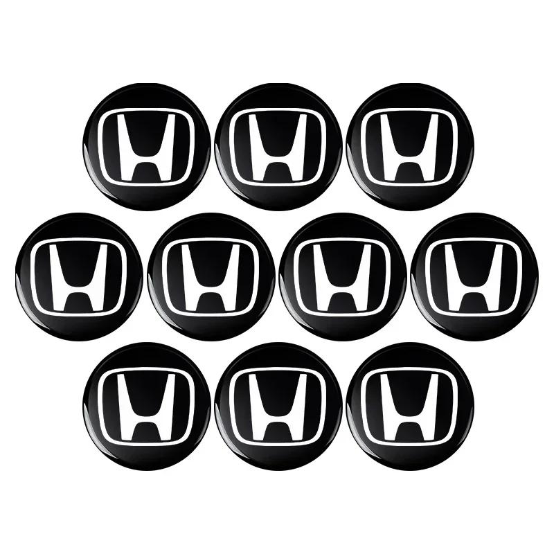 Для автомобиля Honda Товары 14 мм Наклейки на брелок автомобиля Эмблема Аксессуары Для Honda Civic Accord Crider City CRV HRV Inspire Fit Odyss