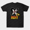 KISS Hiss Cat Parody Funny Tshirts Rock Meow Group Men T Shirt KISS Rock Roll Man Cotton T-Shirt Drop Shipping