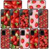 Чехол для телефона Samsung Galaxy S25 S23 S22 S24 Ultra FE A05 A06 A15 A16 A36 A37 A35 A54 A24 A55 A56 A57 A25 A26 A53 A17 Клубника Фрукты Летний Чехол