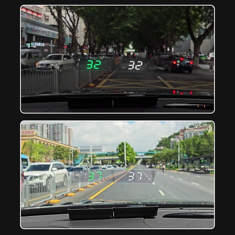 Автомобильный цифровой спидометр Head Up Display Транспортные средства Датчик скорости Hud Проектор на лобовое стекло для грузовиков GPS Помощь вождению Инструмент