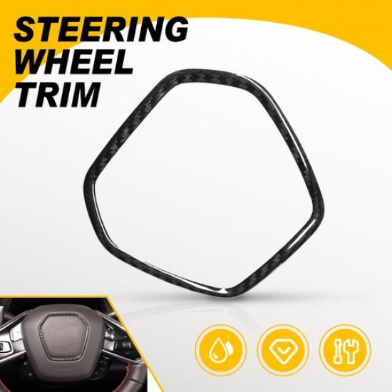 Carbon Fiber Steering Wheel Border Frame Trim For -25 Corvette C8 US