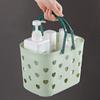 Large Capacity Shower Basket Plastic Drainage Toiletry Basket Portable College Dorm Organizer