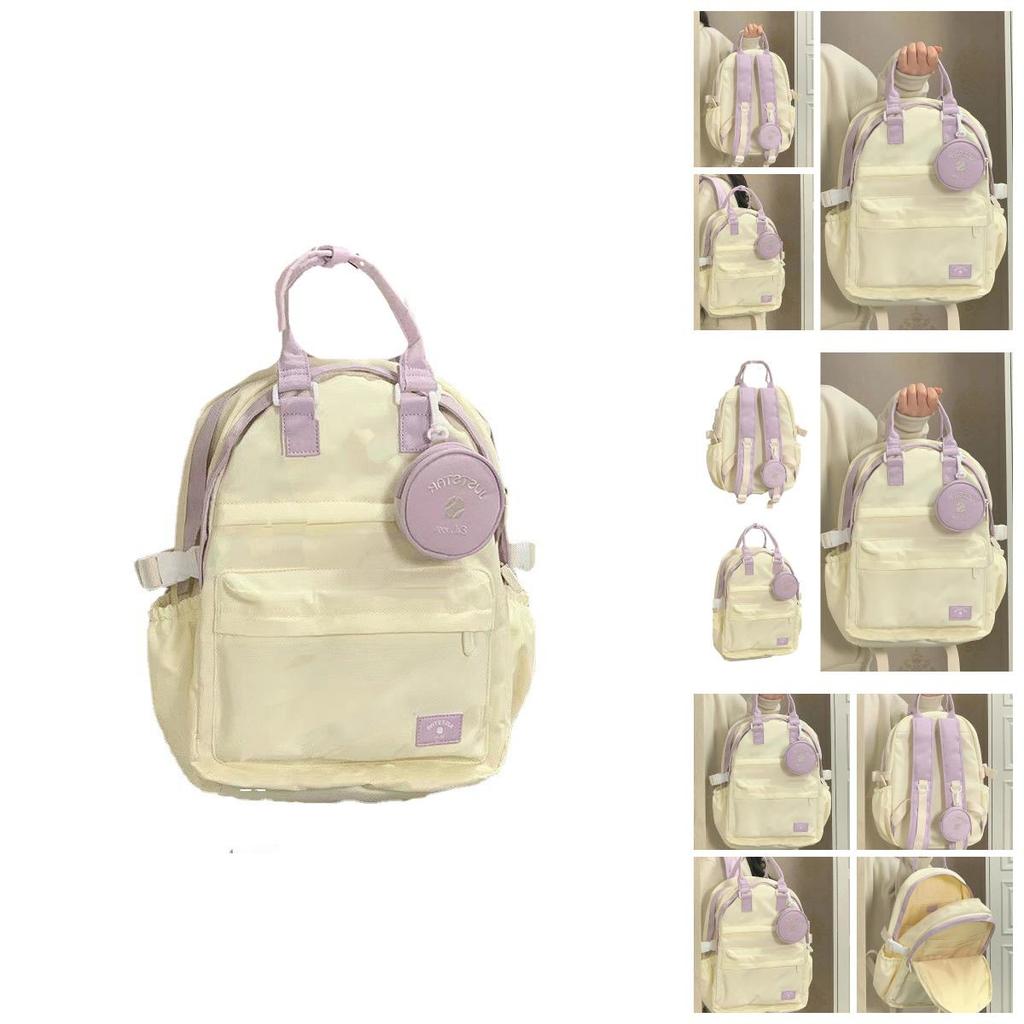 2023 New Arrival Large Capacity Canvas Backpack For Students With Multiple Compartments And Shoulder Straps