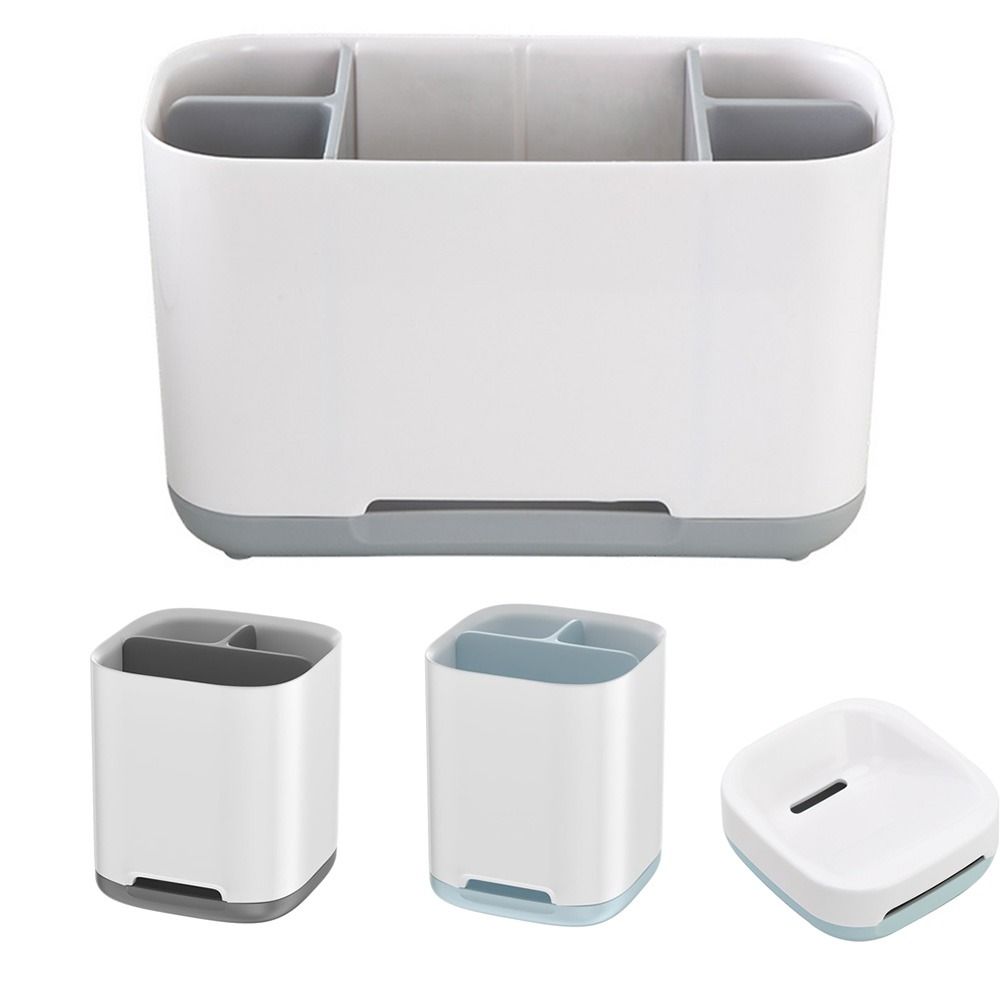 Plastic Toothpaste Holder Multi-functional Soap Tray Steady Toothbrush Holders Family