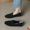 Горячая распродажа женских туфель Doug, черные туфли с круглым носком и неглубоким носком, осень 2024, новые женские туфли-лоферы на плоской подошве, 10 стилей, цвет