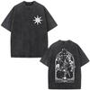 Washed Vintage Game Dark Souls Prepare To Die Graphic Tshirt Men Women s Gothic Rock Tshirts Mens Punk Oversized T Shirts