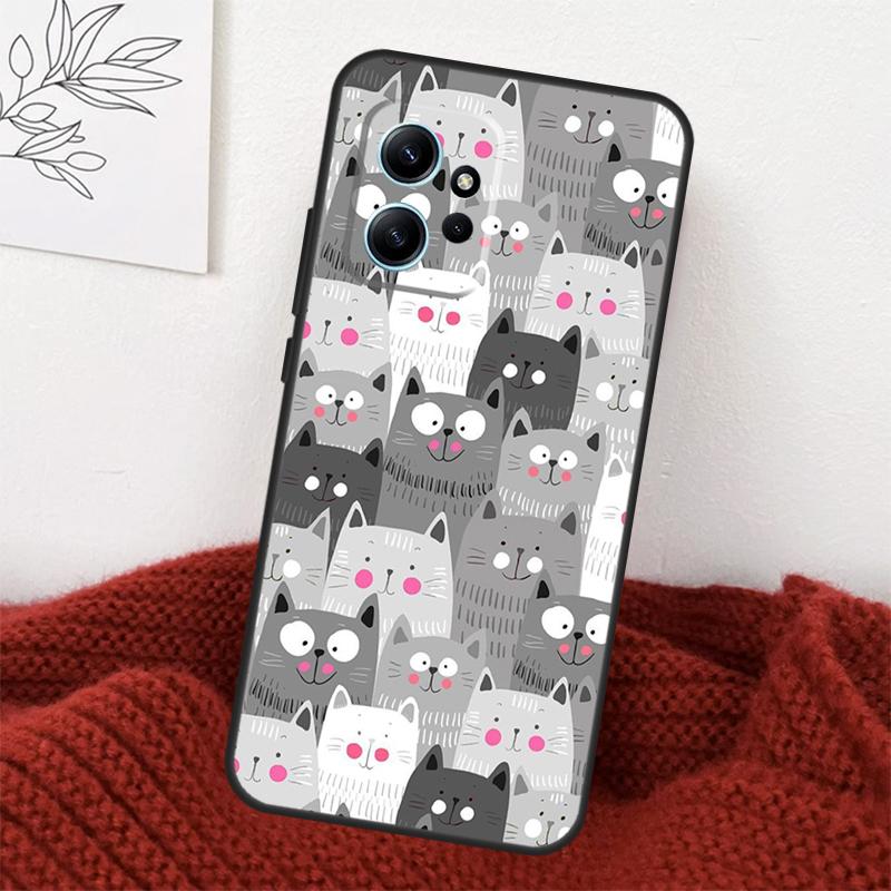Забавный коллаж с котами Чехол для Xiaomi Redmi Note 13 9 10 11 12 14 15 Pro Plus Чехол для Redmi 15 C 12C 13C 14C 10C