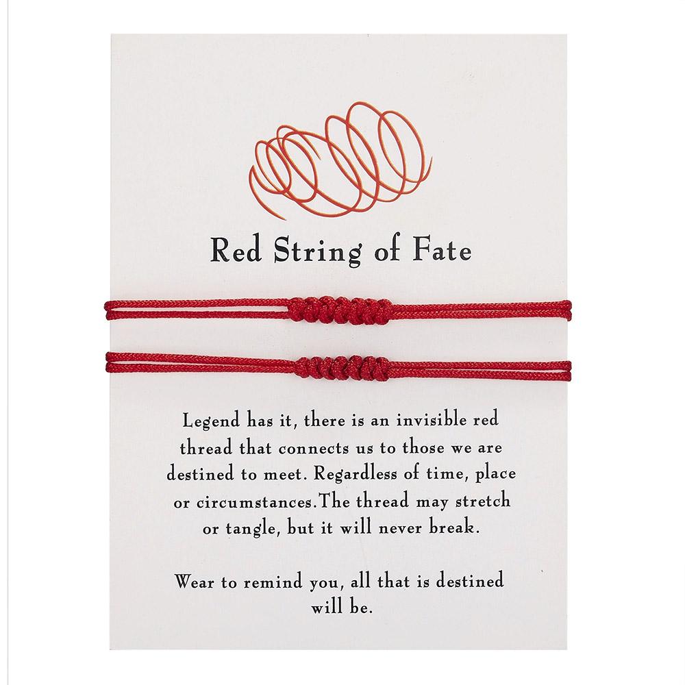 Handmade Knot Bracelet For Women Men Red String Of Fate Wrap Bangle Couple Good Lucky Friendship Jewelry Accessories