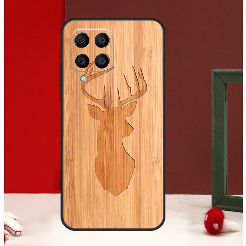 Wolf Bike Чехол из дерева 'Бабочка' для Samsung Galaxy M56 M36 M16 M31 M21 M13 M33 M53 M15 M35 M55 M12 M32 M52 M14 M34 M54