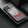 Логотип «Атака Титанов» для OPPO A55 A54S A53S A52 A33 A32 A31 A16S A16K A15S A11S A9 A5 матовый полупрозрачный чехол для телефона