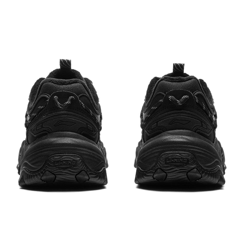Li Ning Cat Paw Lite 2 Нескользящие Устойчивые к истиранию Низкие Массивные Кроссовки Женские Черные AGCU176-9