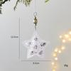 Crystal Christmas Ornaments for Tree Decorations-Hanging Acrylic Deer Icicle Ornaments with Drop Pendants Home Party Accessories
