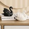 Easy To Use White Swan Statue Unique Swan Couple Figurine Nordic Black Swan Ornaments  Bedroom