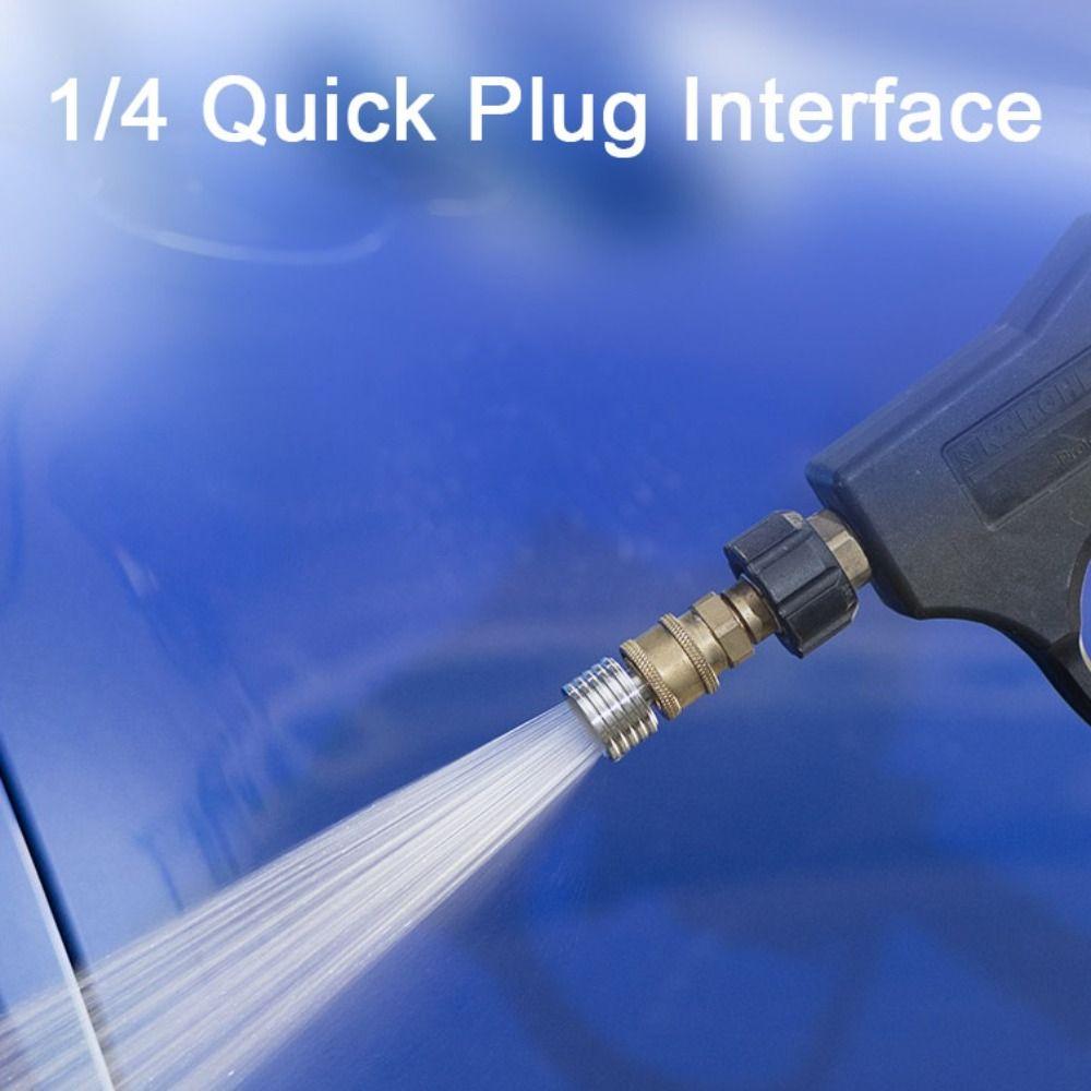 1/4 Quick Connect Shower Blades Stainless Steel Shower Head Car Washing