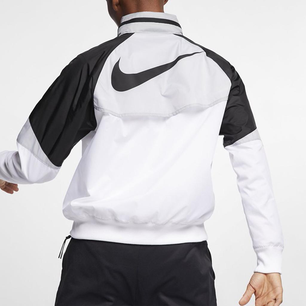 Nike Patchwork Packable Hooded Casual Sport Jacket Men Jackets White AR2210-100
