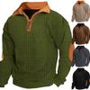 Spring And Autumn European Size Men's Outdoor Casual Standing Collar Long-sleeved Sweater